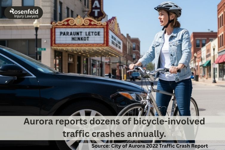 Aurora attorney managing bicycle accident lawsuits for injured cyclists.
