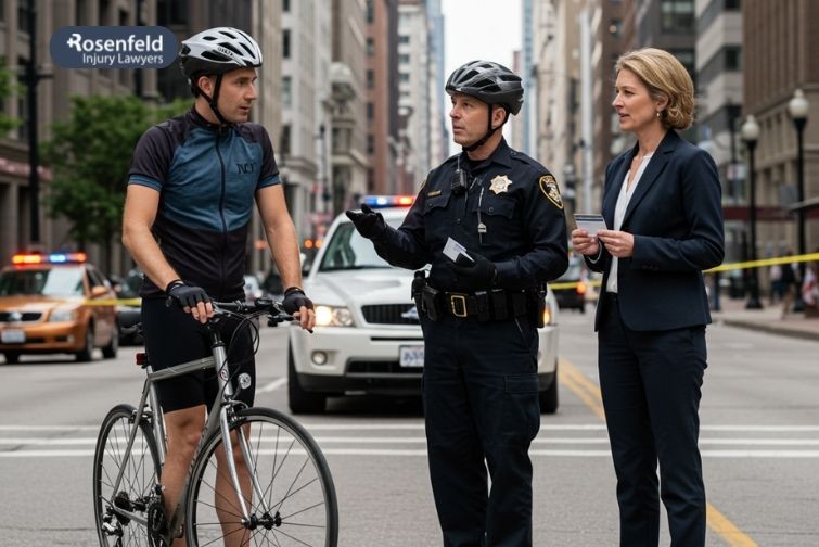 Chicago bicycle accident lawyer reviewing car insurance coverage