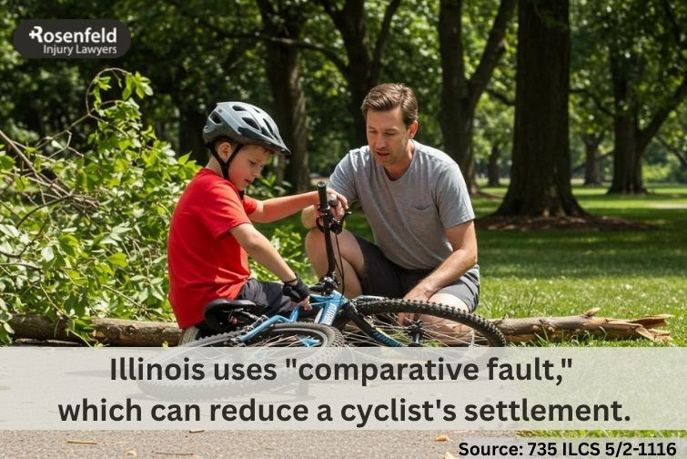 Chicago bicycle accident lawyer helping clients secure fair settlements for medical expenses and injuries.