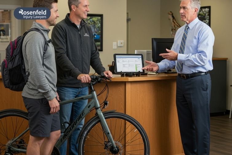 Chicago bicycle insurance attorney explaining insurance
