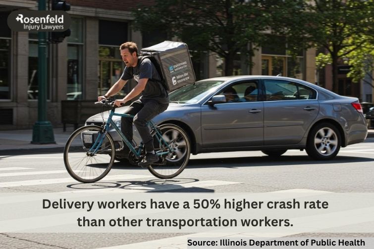 Chicago lawyer representing bike delivery workers injured on the job.