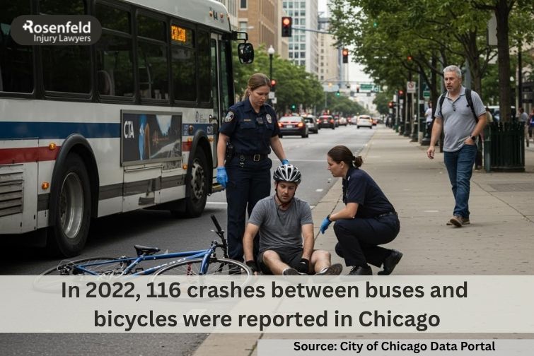 Chicago lawyer representing cyclists injured in bus and bicycle accidents.