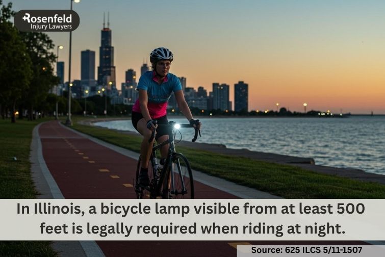 Essential gear for safe cycling in Chicago to prevent accidents and injuries.