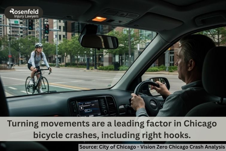 Chicago law firm handling right hook accident cases for injured cyclists.