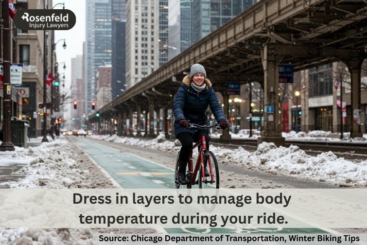 Lawyer’s guide to staying safe while winter biking in snowy conditions.